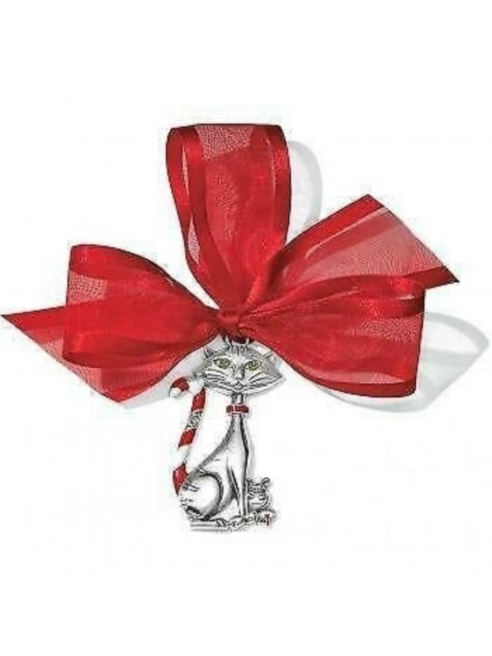 Brighton CANDY CANE CAT ORNAMENT NWT